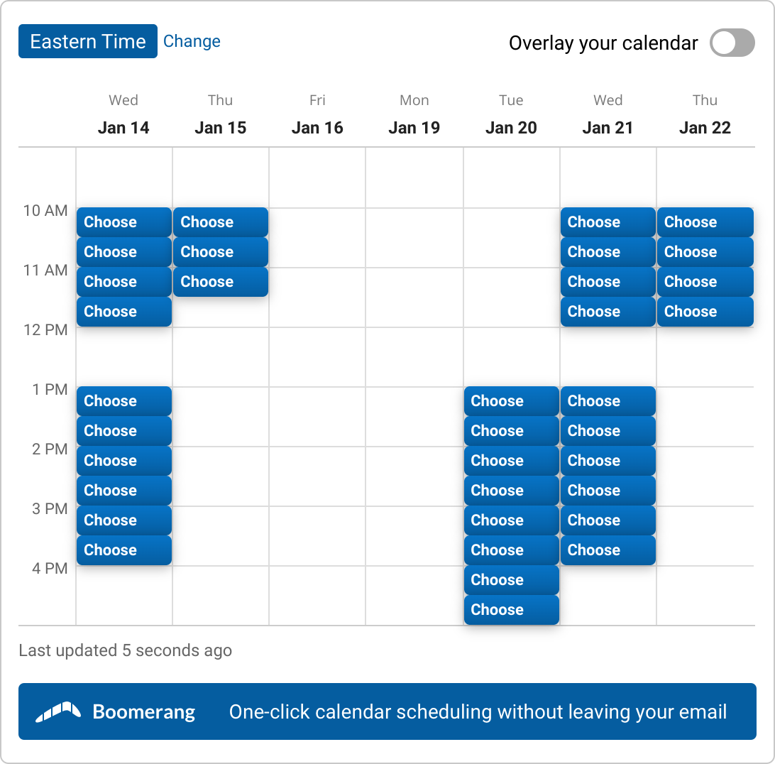 A set of time slots for Intro Call (free!) with Erin Tatum