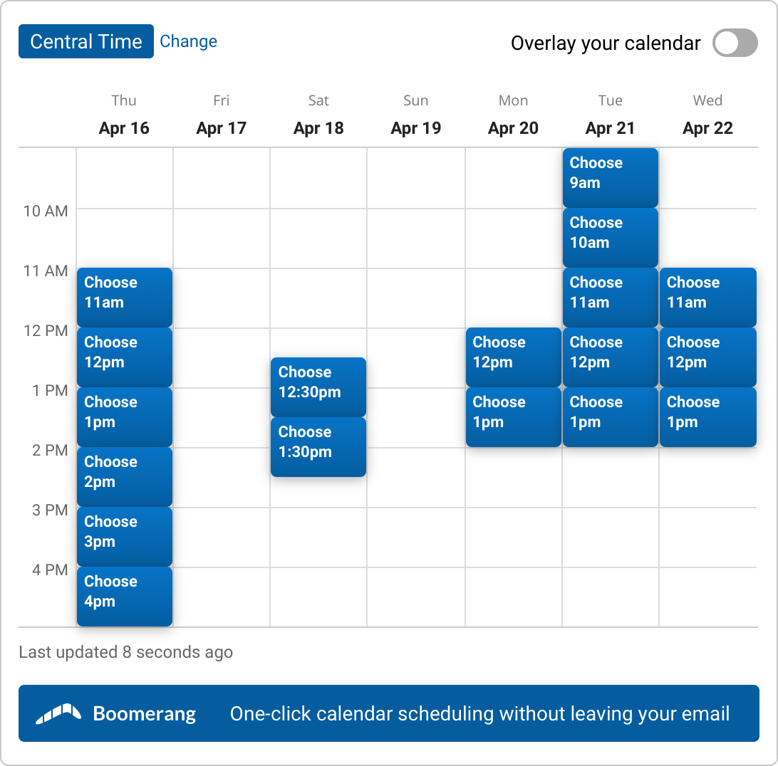 If you do not see the calendar, click Display Images above.